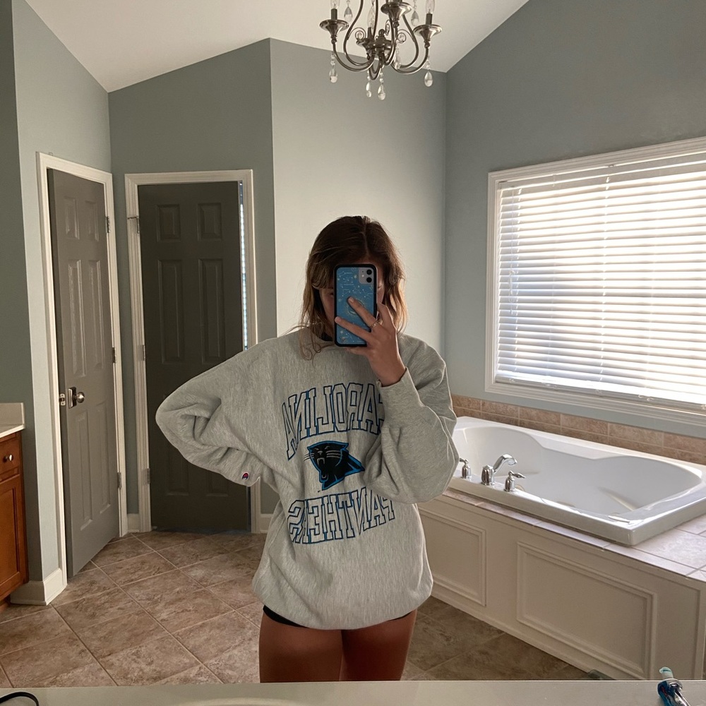 carolina panthers champion crew neck